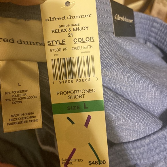 NWT Alfred Dunner classic fit blue slacks women size Large inseam 27 inches - Picture 6 of 6